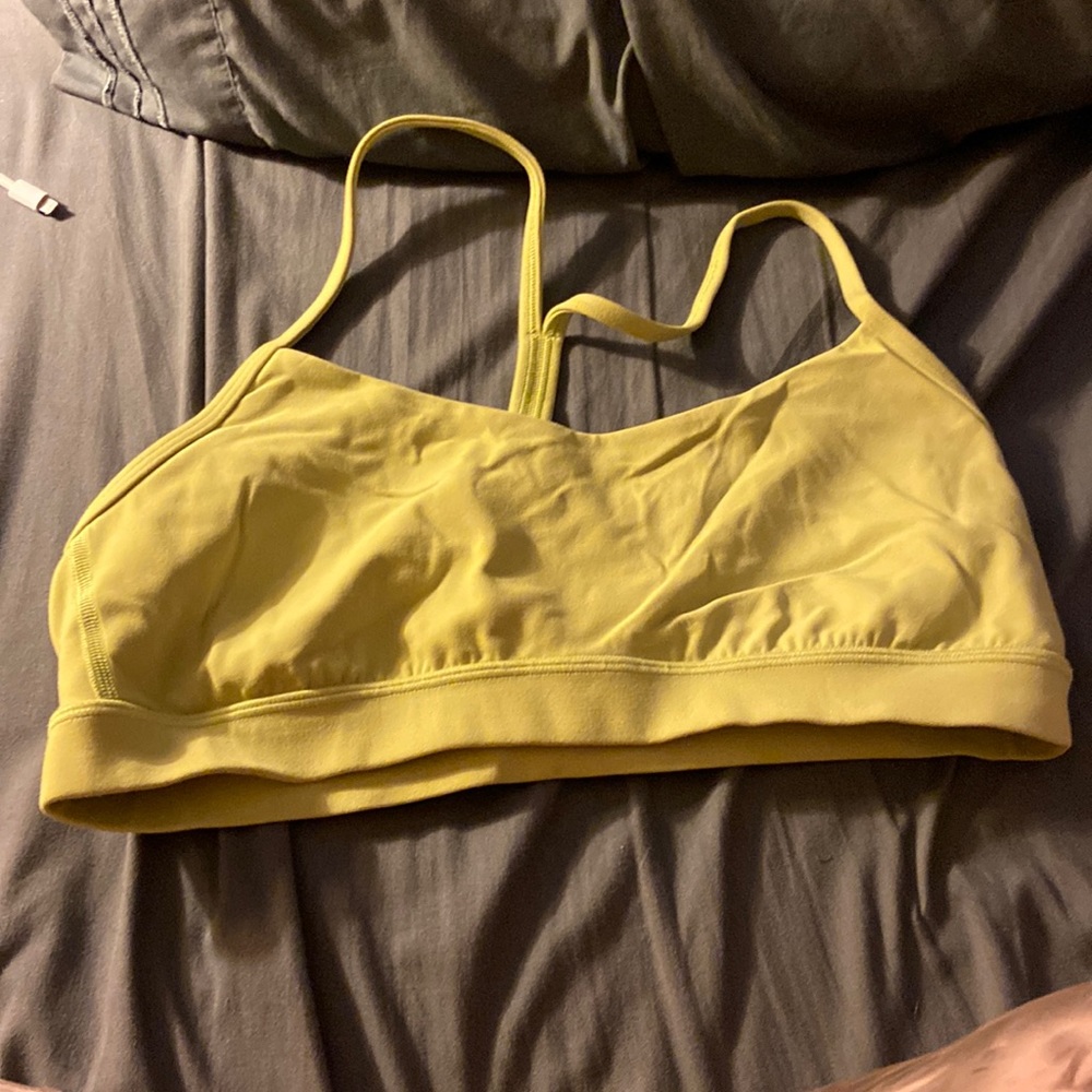 Lululemon flow y bra wasabi